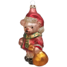 Teddy mit Sack 10cm Schatzhauser, Thüringer Glas und Weihnachtsschmuck