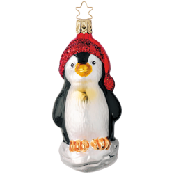 Weihnachtspinguin, Pinguin 10,5cm Inge-Glas® Weihnachtsschmuck