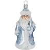 Väterchen Frost, frostblau 14,5cm Inge-Glas Weihnachtsschmuck