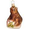 Bär, Braunbär 9,5cm Inge-Glas® Weihnachtsschmuck