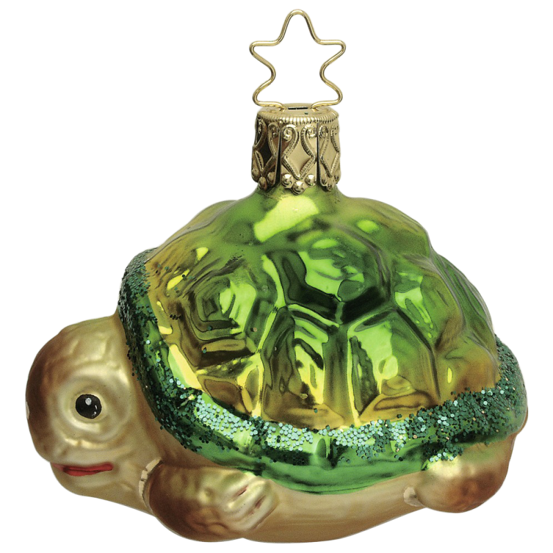 Schildkrötenbaby 6cm Inge-Glas® Miniatur Weihnachtsschmuck