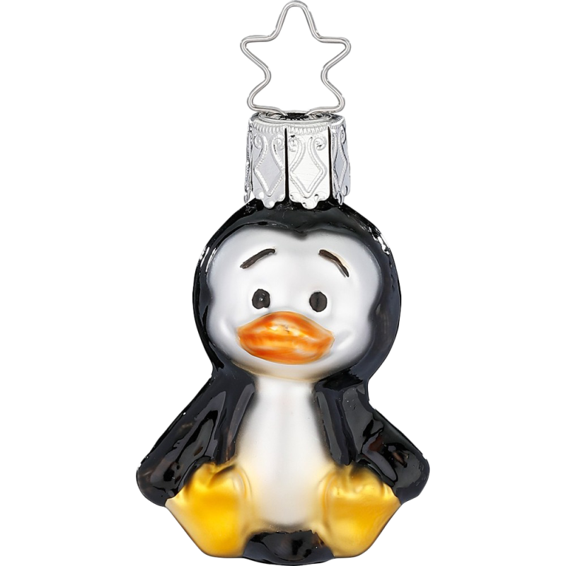 Peter Pinguin, 5,5cm Inge-Glas® Miniaturen Weihnachtsschmuck