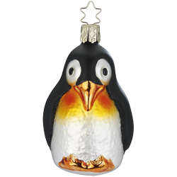 Pinguin, Kaiserpinguin 9cm Inge-Glas® Weihnachtsschmuck