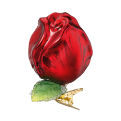Tulpe, Blumen rot 7cm Inge-Glas® Manufaktur Christbaumschmuck