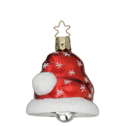 Glocke Nikolausglocke 7,5cm Inge-Glas Weihnachtsschmuck