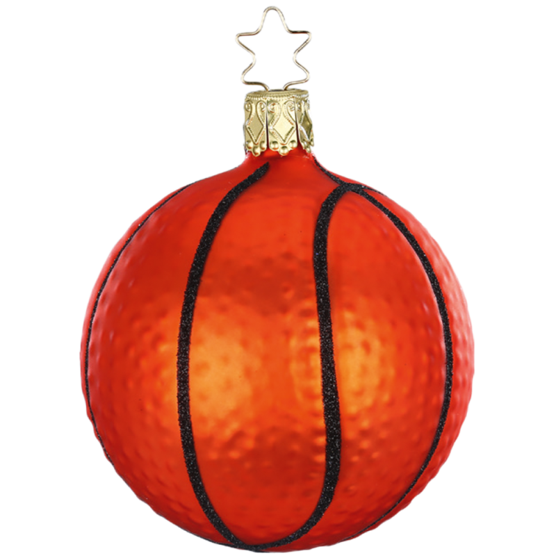 Basketball 7,5cm Inge-Glas® Weihnachtsschmuck