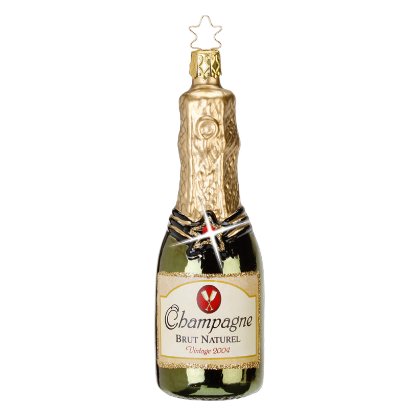 Champagner 12,5cm Inge-Glas® köstlicher Weihnachtsschmuck