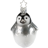 Pinguin, frisch geschlüpft 7,5cm Inge-Glas® Weihnachtsschmuck