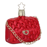 Clutch, rote Tasche 6cm Inge-Glas Weihnachtsschmuck