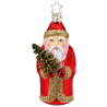 Santa, Weihnachtsmann rot 10,5cm Inge-Glas® Manufaktur Christbaumschmuck