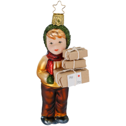 Henry Weihnachtsbote, 12cm Inge-Glas® Figuren Weihnachtsschmuck