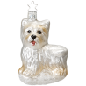 Hund, West Highland White Terrier, Schlecki 10,5cm - Inge-Glas Weihnachtsschmuck