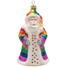 Santa regenbogenbunt 13cm - Schatzhauser Weihnachtsschmuck
