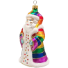 Santa regenbogenbunt 13cm - Schatzhauser Weihnachtsschmuck