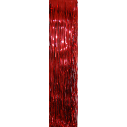 Rot Lametta glänzend glatt 50cm