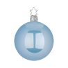 Christbaumkugel azurblau opal glänzend Ø 6cm - Inge-Glas Christbaumschmuck