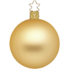 Christbaumkugeln gold, inkagold matt Ø 8cm - Inge-Glas Christbaumschmuck