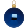 Christbaumkugeln Anderswelt Ø10cm Mitternacht Blau glänzend Inge Glas® Schmuck Christbaumschmuck