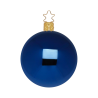 Christbaumkugeln Anderswelt Ø 6cm Mitternacht Blau glänzend Inge Glas® Schmuck Christbaumschmuck