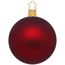 Christbaumkugeln Anderswelt Ø 8cm Portwein matt Inge Glas® Schmuck Christbaumschmuck