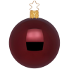 Christbaumkugeln Anderswelt Ø 8cm Portwein rot Inge Glas® Schmuck Christbaumschmuck