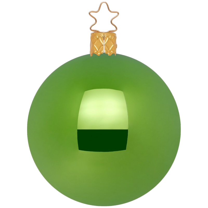 Christbaumkugeln Anderswelt Ø12cm Mintgrün opal glänzend Inge Glas® Schmuck Christbaumschmuck