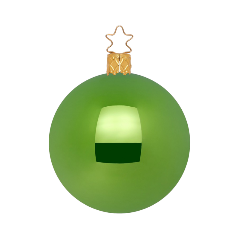 Christbaumkugeln Anderswelt Ø 6cm Mintgrün opal glänzend Inge Glas® Schmuck Christbaumschmuck