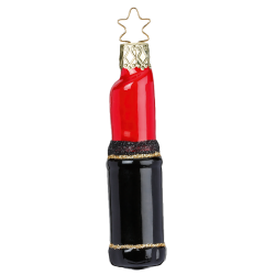 Lippenstift 8,5cm Red Temptation - Inge-Glas Christbaumschmuck