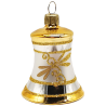 Glocke Lauscha Nostalgie gold Ø 5cm - Schatzhauser Christbaumschmuck