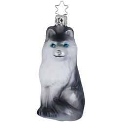 Husky 10,5cm Inge-Glas Manufaktur Christbaumschmuck