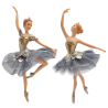 Ballerina Set, Ballett Tänzerin 18cm, Delftblau - Goodwill