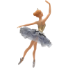 Ballerina Set, Ballett Tänzerin 18cm, Delftblau - Goodwill