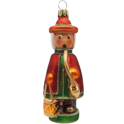 Räuchermännchen viktorianisch 12cm - Schatzhauser Christbaumschmuck, Lauschaer Glaskunst