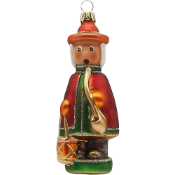 Räuchermännchen viktorianisch 12cm - Schatzhauser Christbaumschmuck, Lauschaer Glaskunst