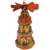 Pyramide viktorianisch 13cm - Schatzhauser Christbaumschmuck, Lauschaer Glaskunst