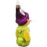 Pinocchio grün / violett 10cm - Schatzhauser Christbaumschmuck, Lauschaer Glaskunst
