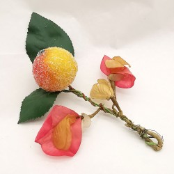 Apfel Fruchtstand Blüten, kleines Kunsthandwerk Schatzhauser Weihnachtsschmuck