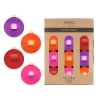 Glas Christbaumkugeln Set Ø 8cm, 12 Stück/Box, Farb Mix Party Time - Magic by Inge-Glas