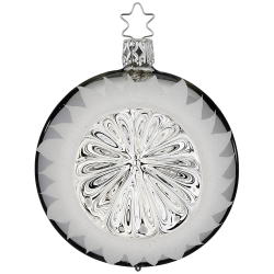 Reflexkugel Christbaumkugel silberner Glanz Ø 8cm Inge-Glas® Christbaumschmuck