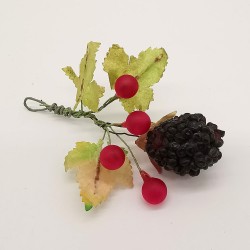 Brombeere, Glaskugeln, kleines Kunsthandwerk Schatzhauser Weihnachtsschmuck