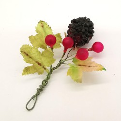 Brombeere, Glaskugeln, kleines Kunsthandwerk Schatzhauser Weihnachtsschmuck