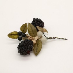 Heidelbeeren, Glaskugeln, Brombeeren, kleines Kunsthandwerk Schatzhauser Weihnachtsschmuck
