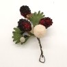 Schneekugel, Glaskugeln, Brombeeren, kleines Kunsthandwerk Schatzhauser Weihnachtsschmuck