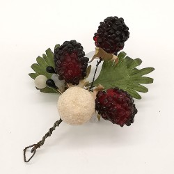 Schneekugel, Glaskugeln, Maulbeeren, kleines Kunsthandwerk Schatzhauser Weihnachtsschmuck
