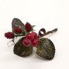 Beerenzweig, Himbeeren, kleines Kunsthandwerk Schatzhauser Weihnachtsschmuck