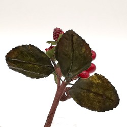 Beerenzweig, Himbeeren, kleines Kunsthandwerk Schatzhauser Weihnachtsschmuck