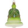 Glocke, Glasornament, Royal grün 11 x Ø 8cm - Schatzhauser Weihnachtschmuck