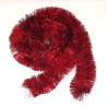 Girlande, Lametta-Girlande rot glänzend Ø 7,5cm / 270cm Weihnachtsschmuck