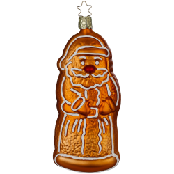 Lebkuchen Santa, Pfefferkuchen Weihnachtsgebäck 13,5cm - Inge-Glas Weihnachtsschmuck
