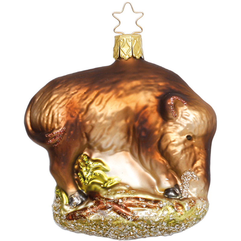 Wildschwein, Schwein 8,5cm Inge - Glas Christbaumschmuck